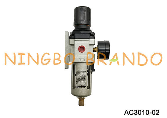 AC3010-02 1/4'' Filter Regulator Lubricator FRL Perawatan Sumber Udara Pneumatik