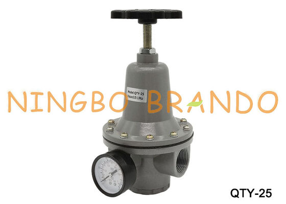 QTY-25 Regulator Tekanan Pneumatik 1,0MPa Regulator 1 inci dengan Pengukur QTY25