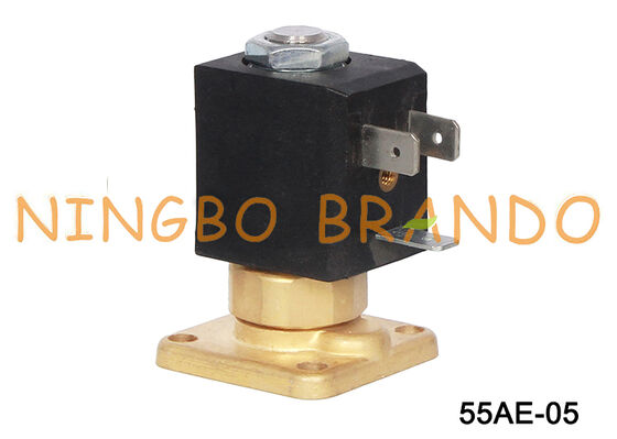 Mesin Kopi Carimali Flange Katup Solenoid Kuningan 2 Arah 1.0mm 1.5mm 2.0mm