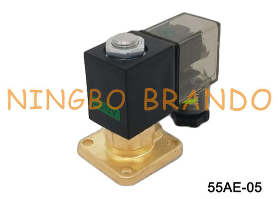 Mesin Kopi Carimali Flange Katup Solenoid Kuningan 2 Arah 1.0mm 1.5mm 2.0mm