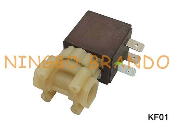 Katup Solenoid Air Plastik PA66 Aman Aman untuk Makanan NC 2 Arah Tipe CEME 1/8 ''2 Arah KF01
