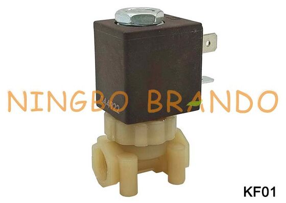 Katup Solenoid Air Plastik PA66 Aman Aman untuk Makanan NC 2 Arah Tipe CEME 1/8 ''2 Arah KF01