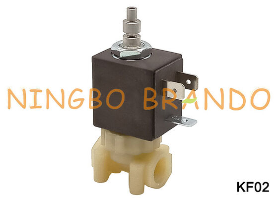 1/8 ''3 Cara NC Pembuat Espresso Kopi Aman Aman untuk Makanan NC Katup Solenoid Plastik KF02