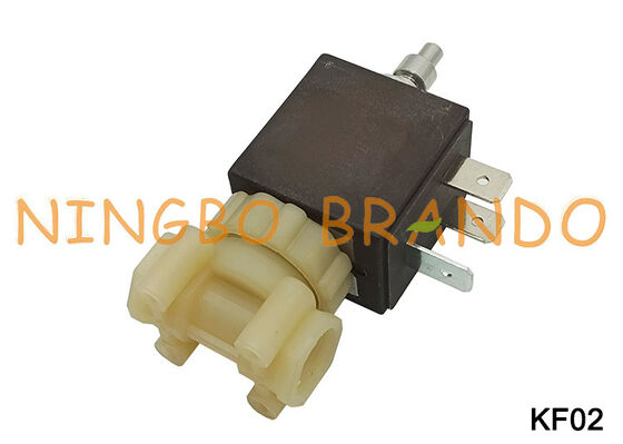 1/8 ''3 Cara NC Pembuat Espresso Kopi Aman Aman untuk Makanan NC Katup Solenoid Plastik KF02