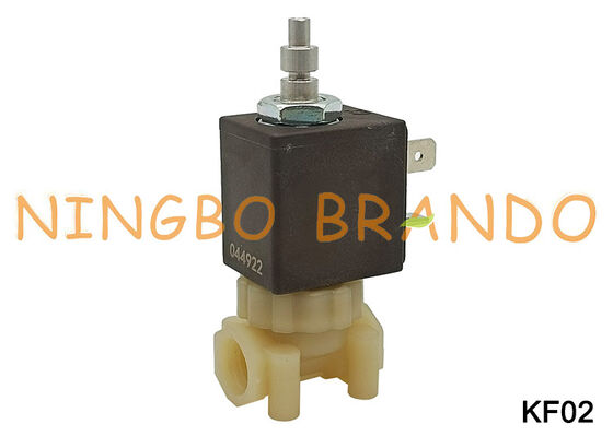 1/8 ''3 Cara NC Pembuat Espresso Kopi Aman Aman untuk Makanan NC Katup Solenoid Plastik KF02
