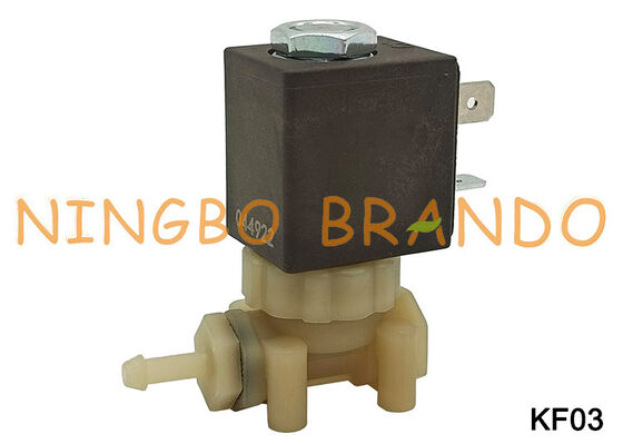 Coffee Espresso Maker 1/8'' 2 Way Food Grade Safe PA66 Plastic Solenoid Valve DC24V KF03