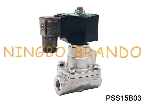 3/8'' 2 Way NC Stainless Steel High Temperature Solenoid for Steam Hot Water
