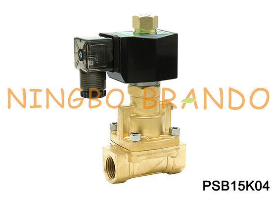 1/2 ''Inci Kuningan 2/2 Katup Solenoid Uap Biasanya Terbuka 24V 110V 220V