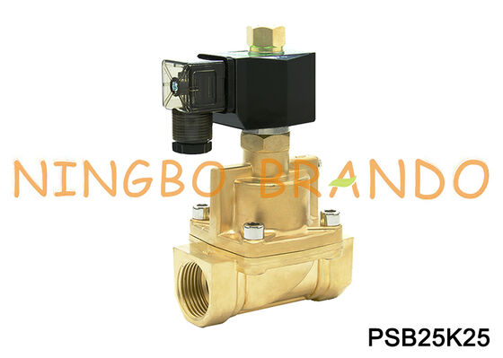 1 ''Inci Biasanya Buka Katup Solenoid Uap Tubuh Kuningan Segel PTFE 24V 12V 220V 110V