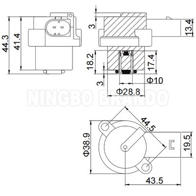 12VDC 4Z01015200 Koil Solenoid untuk Kompresor Pompa Suspensi Udara