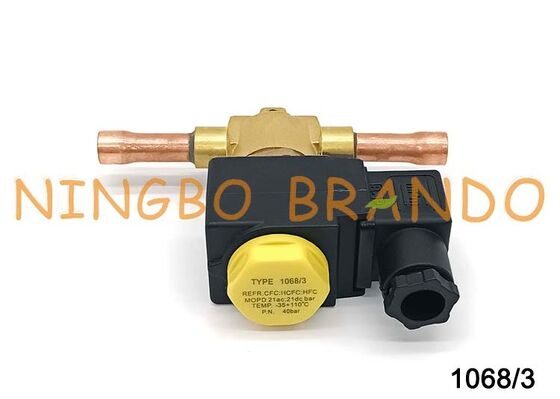 Klep Solenoid Tipe Castel 3/8' Solder 1068/3A7 Klep Solenoid Freezer AC