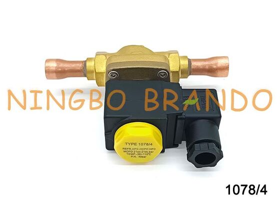 Katup Solenoid Tipe Castel 1/2 ''Solder 1078/4 1078/4A6 1078/4A7 24V 110V 220V