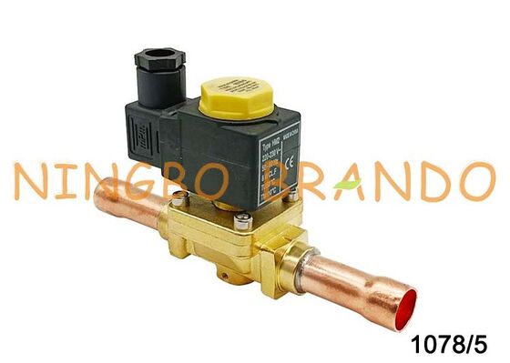 Katup Solenoid Freezer Pendingin Udara Tipe Castel 1078/5 Biasanya Tertutup