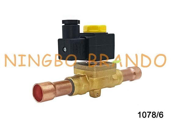 Katup Solenoid Pendingin Tipe Castel 1078/6A6 3/4 ''Inci 24V 110V 220V