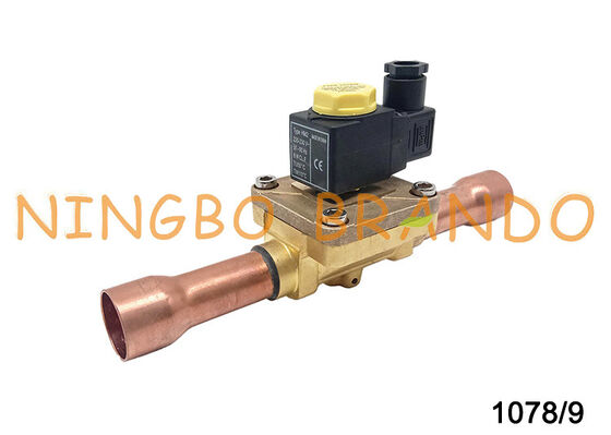 Katup Solenoid Tipe Castel dengan koil HM2 230V 1078/9A6 1 1/8'' solder