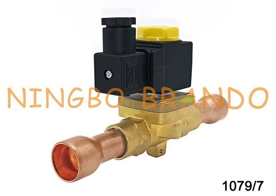 Katup Solenoid Pendingin Tipe Castel 1079/7 Solder 7/8'' Inci