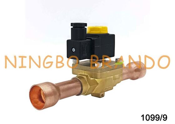 Katup Solenoid Tipe Castel 1099/9 dengan Coil HM2 230V 1099/9A6 solder 1-1/8''
