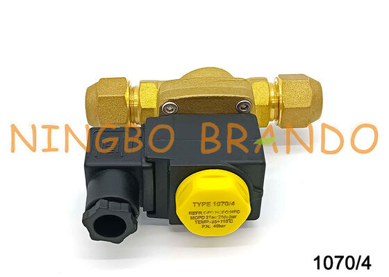 Katup Solenoid Pendingin Gaya Castel 1070/4 1/2 ''SAE 220V 110V 24V