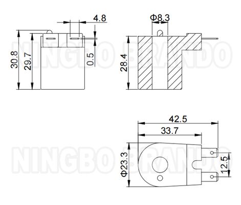 521073 Kit Solenoid Gas untuk katup pemanas air pinggiran kota 12 Volt