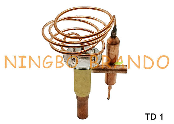 Katup ekspansi termostatik Danfoss Tipe TD1 R134a R22 R407C R404A