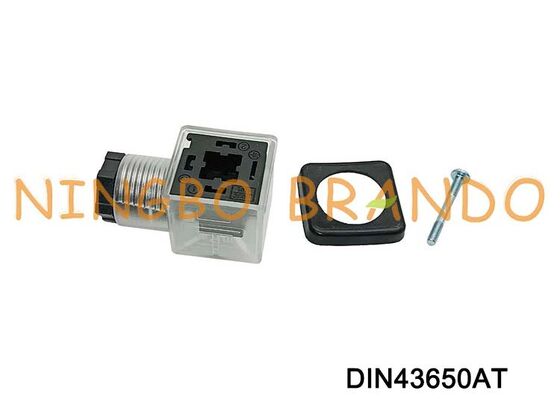 DIN43650A Solenoid Valve Coil Connector 18mm Transparan DIN 43650 Tipe A