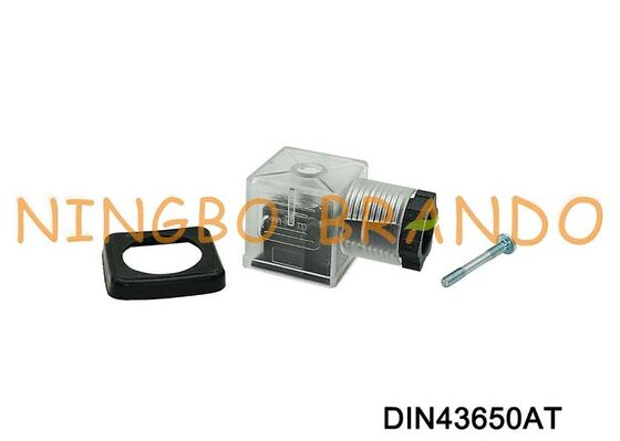 DIN43650A Solenoid Valve Coil Connector 18mm Transparan DIN 43650 Tipe A