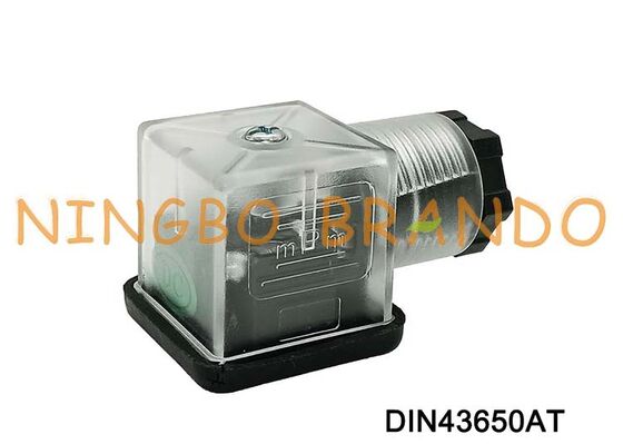 DIN43650A Solenoid Valve Coil Connector 18mm Transparan DIN 43650 Tipe A