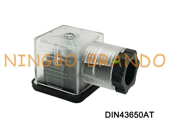 DIN43650A Solenoid Valve Coil Connector 18mm Transparan DIN 43650 Tipe A