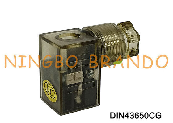 DIN43650C Solenoid Valve Coil Connector 9.4mm MPM Brown DIN 43650 Type C