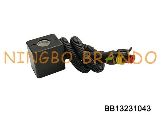 Kumparan Solenoid 12VDC 24VDC Dengan Konektor Steker untuk Suku Cadang Mobil