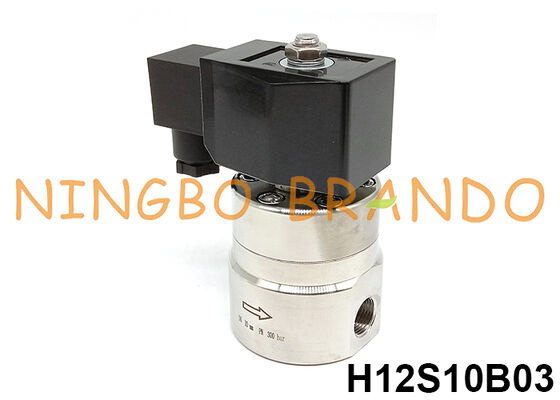 Katup Solenoid Tekanan Tinggi 300 bar 3/8'' 220V 110V 24V 12V