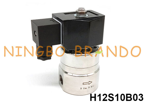 Katup Solenoid Tekanan Tinggi 300 bar 3/8'' 220V 110V 24V 12V