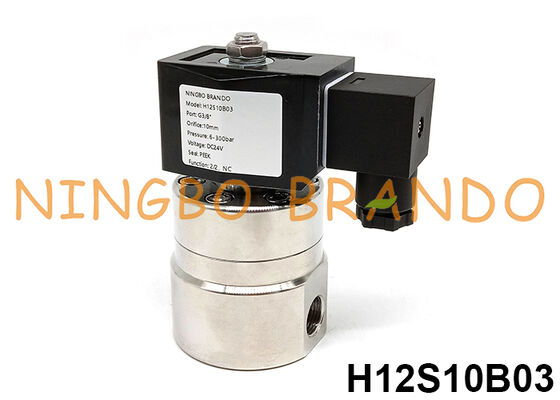 Katup Solenoid Tekanan Tinggi 300 bar 3/8'' 220V 110V 24V 12V