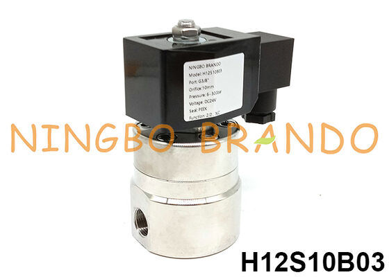 Katup Solenoid Tekanan Tinggi 300 bar 3/8'' 220V 110V 24V 12V