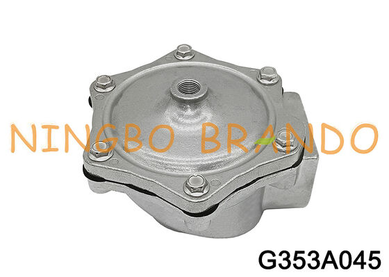 ASCO Tipe G353A045 2/2 NC G1-1/2 Katup Dioperasikan Pilot Aluminium Berulir