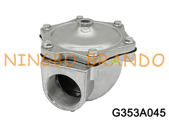 ASCO Tipe G353A045 2/2 NC G1-1/2 Katup Dioperasikan Pilot Aluminium Berulir
