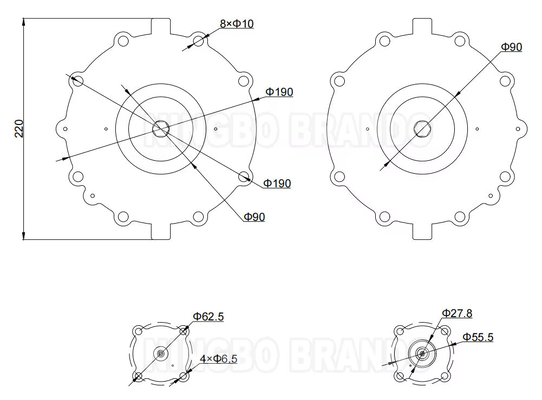 Kit Diafragma C123432 C123433 untuk Katup Pulsa Tipe ASCO SCG353D060 SCG353G060 G353.058