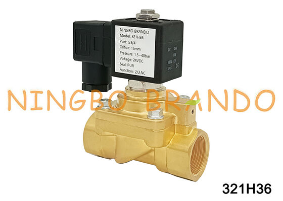 321H36 Parker Type H Series Solenoid Valve 1,5 Sampai 50 Bar Kuningan Katup Tekanan Tinggi