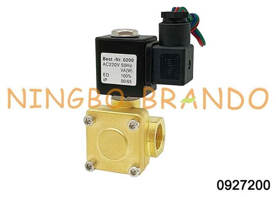 Katup Solenoid Seri 0927 0927200 1/2 '' Katup Kuningan Biasanya Tertutup