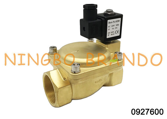 Katup Solenoid yang Dioperasikan Pilot Kuningan Seri 0927 0927600 1-1/2''