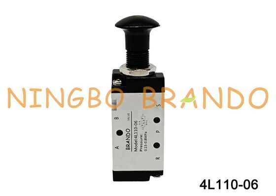 Airtac Tipe 4L110-06 4L Katup Kontrol Udara Dorong-Tarik 5/2 Arah