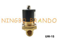 2W160-15 UW-15 1/2 &quot;Semi Langsung NBR Diafragma Tipe Uni-D Kuningan Solenoid Valve 110 V AC 12 V DC