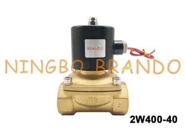 1-1 / 2 &quot;UNI-D Tipe UW-40 2W400-40 Kontrol Aliran Kuningan Solenoid Valve Untuk Minyak Gas Air
