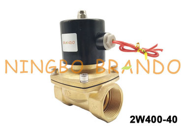1-1 / 2 &quot;UNI-D Tipe UW-40 2W400-40 Kontrol Aliran Kuningan Solenoid Valve Untuk Minyak Gas Air