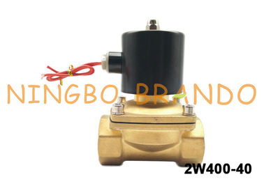 1-1 / 2 &quot;UNI-D Tipe UW-40 2W400-40 Kontrol Aliran Kuningan Solenoid Valve Untuk Minyak Gas Air
