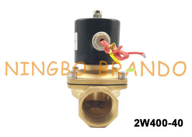 1-1 / 2 &quot;UNI-D Tipe UW-40 2W400-40 Kontrol Aliran Kuningan Solenoid Valve Untuk Minyak Gas Air