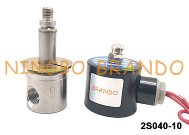 UNI-D Tipe SUS-10 G3 / 8 &quot;Katup Air Solenoid Stainless Steel DC24V AC220V