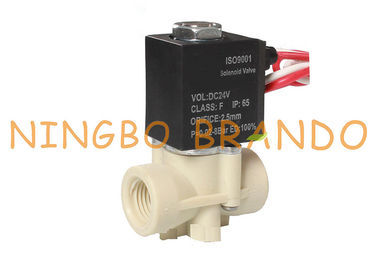 Npt 1/4 &quot;Katup Udara Solenoid Plastik Kecil Sistem Reverse Osmosis 12v