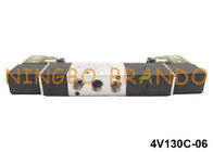 AirTAC Tipe 5/3 Cara BSPT 1/8 `` Katup Solenoid Pneumatik 24VDC 220VAC 4V130C-06