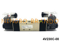 5 Arah 3 Posisi 1/4 `` Katup Solenoid Jenis AirTAC untuk Aktuator Pneumatik 4V230C-08